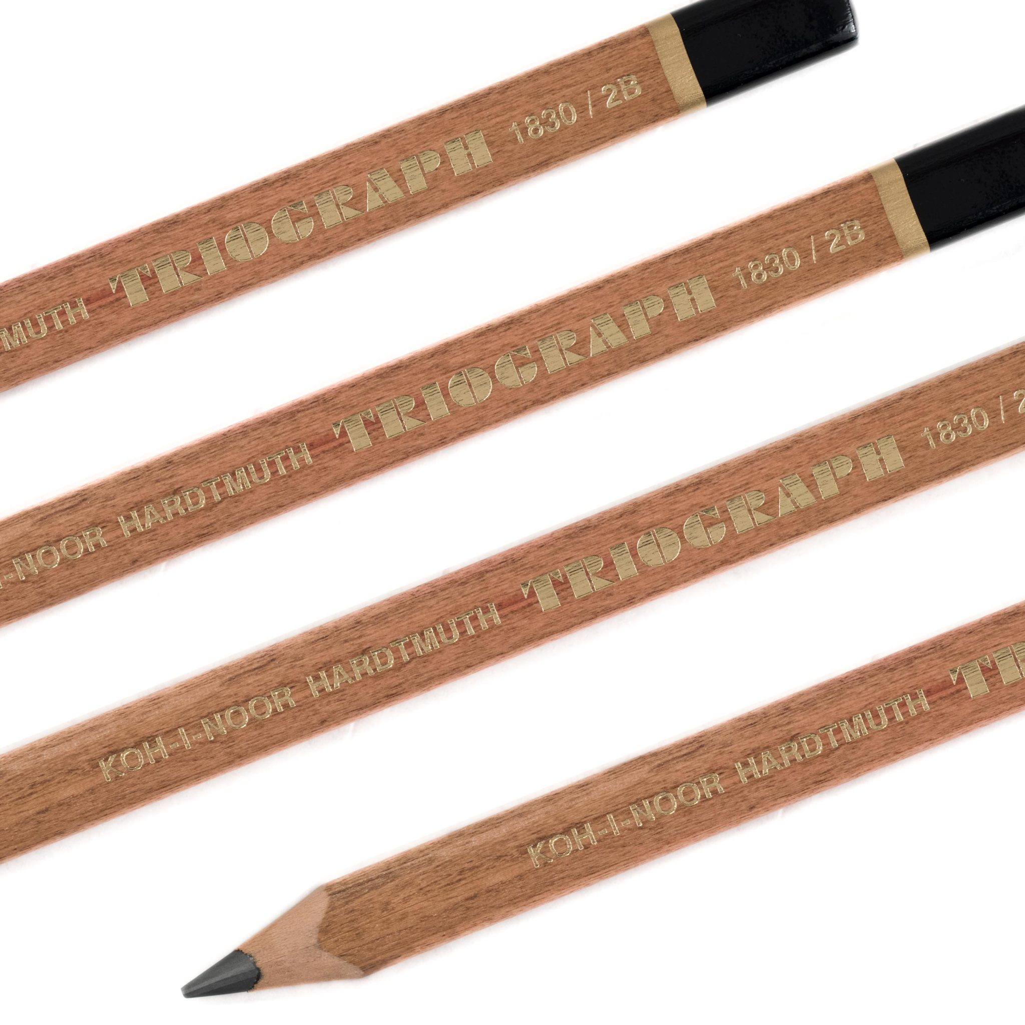 4 Four "Koh I Noor Triograph 1830 2B" pencils