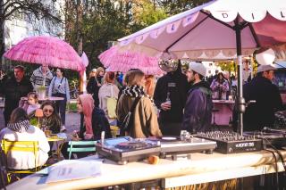 Dilly Dally Design Markt outdoor DJ pult